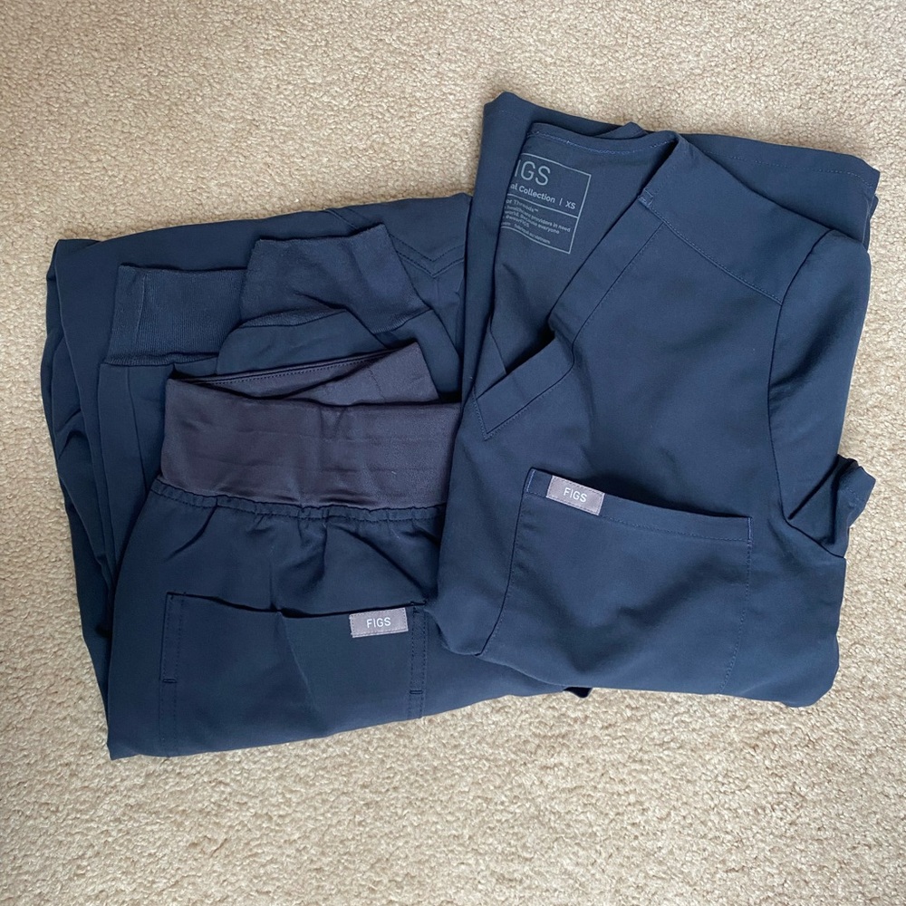 Figs Scrubs xs & small/tall - Midnight Blue